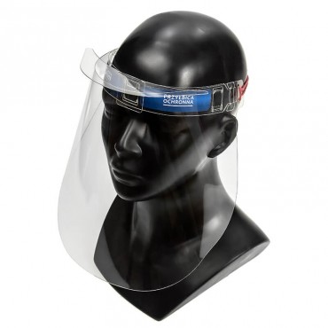 Przyłbica ochronna (osłona) na twarz - wielokrotnego użytku - wersja standard - P012-a.