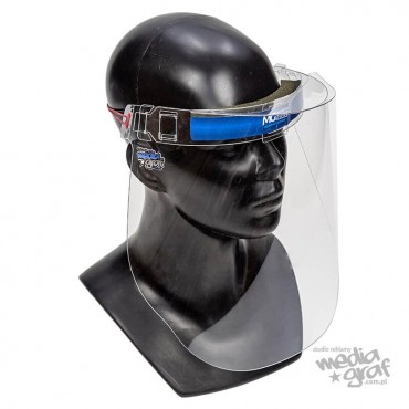 Przyłbica ochronna (osłona) na twarz - wielokrotnego użytku - wersja komfort - P012.