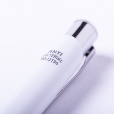 Długopis antybakteryjny spełniający normy ISO 22196.