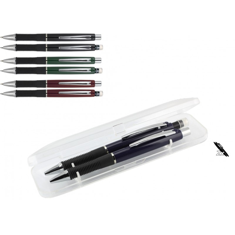 Zestaw plastikowy długopis+ołówek Riviana