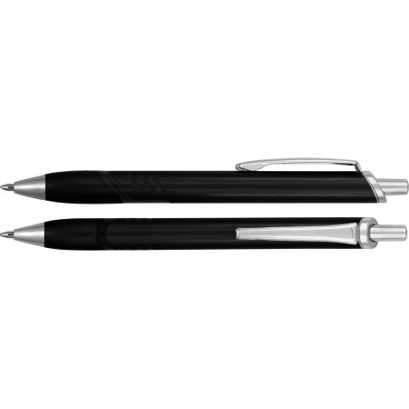Długopis plastikowy z metalowymi dodatkami Juhani