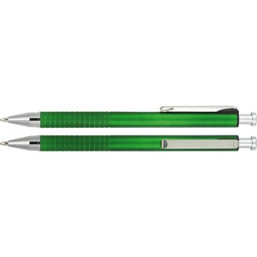 Długopis plastikowy z metalowymi dodatkami, w metalicznych kolorach Navah