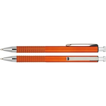 Długopis plastikowy z metalowymi dodatkami, w metalicznych kolorach Navah