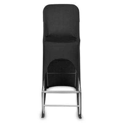 Pokrowiec na krzesło koktajlowe - czarny