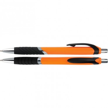 Długopis plastikowy z gumowym uchwytem Colmar
